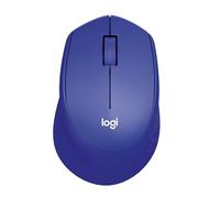 Logitech M330 SILENT PLUS Wireless Mouse, 2.4GHz with USB Nano Receiver, 1000 DPI Optical Tracking, 2-year Battery Life, Compatible with PC, Mac, Laptop, Chromebook - Blue