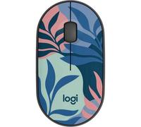 Logitech M340 Wireless Mouse Silent Clicks - Floral Leaves