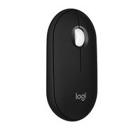 Logitech M350s Pebble 2 Bluetooth Wireless Mouse - Black | Slim, portable, lightweight, customizable button, quiet clicks, easy-switch for Windows, macOS, iPadOS, Android, Chrome OS
