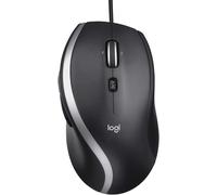Logitech M500 Wired USB Mouse, High Precision 1000 DPI Laser Tracking, 7 Buttons, PC / Mac / Laptop - Black