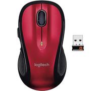 Logitech M510 Wireless Computer Mouse Comfortable Shape with USB Unifying Receiver, with Back/Forward Buttons and Side-to-Side Scrolling, Red
