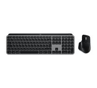 Logitech Master MX Keys S Combo for Mac keyboard Mouse included Home/Office RF Wireless + Bluetooth QWERTY UK English Aluminium, Black