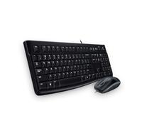 Logitech MK120 Wired Keyboard and Mouse, Czech-Slovak Layout - Black