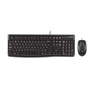 Logitech MK120 Wired Keyboard and Mouse for Windows, QWERTY Hebrew Layout - Black