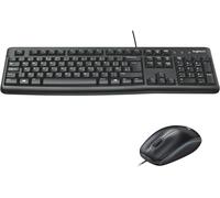 Logitech Keyboard & Optical Mouse Combo Set MK120 Wired Full-Size UK Model NEW