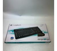 Logitech Keyboard & Optical Mouse Combo Set MK120 Wired Full-Size UK Model NEW