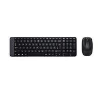 Logitech MK220 Compact Wireless Keyboard and Mouse Combo for Windows, 2.4 GHz Wireless with Unifying USB-Receiver, 24 Month Battery, Compatible with PC, Laptop, QWERTY UK English Layout - Black