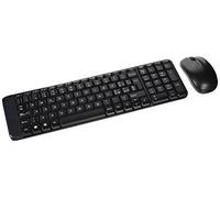 Logitech MK220 Compact Wireless Keyboard and Mouse Combo for Windows, QWERTY Italian Layout - Black