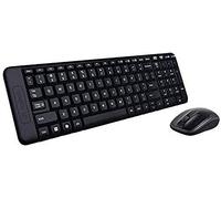 Logitech MK220 Compact Wireless Keyboard and Mouse Combo for Windows, QWERTY Portuguese Layout - Black