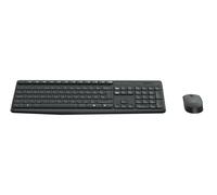 Logitech MK235 keyboard Mouse included Universal RF Wireless Greek Grey