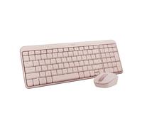 Logitech MK250 Bluetooth Wireless Mouse and Keyboard Combo: Fast & Easy Connectivity, Compact Wireless Keyboard, Ambidextrous Mouse, Durable Build - Windows/MacOS - Rose