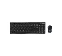 Logitech Wireless Keyboard and Mouse MK270 QWERTY GB Black