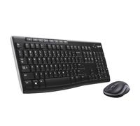 Logitech MK270 Wireless Keyboard and Mouse Combo for Windows, 2.4 GHz Wireless, Compact Mouse, 8 Multimedia and Shortcut Keys, 2-Year Battery Life, for PC, Laptop, QWERTY UK English Layout - Black