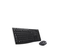 Logitech Wireless Keyboard and Mouse MK270 QWERTY GB Black