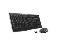 Logitech MK270 Wireless Keyboard and Mouse Combo for Windows, QWERTY Spanish Layout - Black