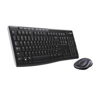 Logitech MK270 Wireless Keyboard and Mouse Combo for Windows, Single, Black