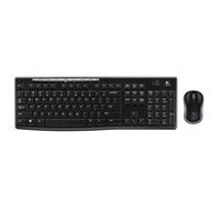Logitech Wireless Keyboard and Mouse MK270 QWERTY GB Black