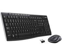 Logitech Wireless Keyboard and Mouse MK270 QWERTY GB Black