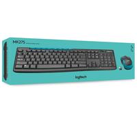 Logitech MK275 USB Wireless Keyboard and Mouse Set for Windows, 2.4 GHz Wireles