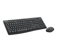 Logitech MK295 Keyboard & Mouse Full-Size Wireless RF+BT 920-009800 Graphite