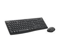 Logitech MK295 Silent Wireless Mouse & Keyboard Combo with SilentTouch Technology, Full Numpad, Advanced Optical Tracking, Lag-Free Wireless, 90% Less Noise, QWERTY UK English Layout - Black