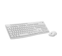 Logitech Set Keyboard And Mouse Wireless MK295 White QWERTY 920-009823