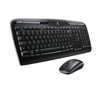 Logitech Wireless Keyboard and Mouse MK330 QWERTY Black