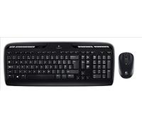 Logitech MK330 Wireless Keyboard and Mouse Combo for Windows | 2.4 GHz Wireless, Unifying USB-Receiver, Portable Mouse, Multimedia Keys, Long Battery Life, PC/Laptop, QWERTY UK - Black
