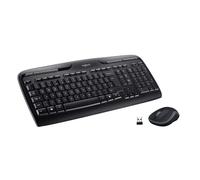 Logitech Wireless Keyboard and Mouse MK330 QWERTY Black