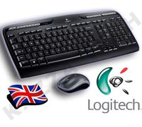 Logitech Wireless Keyboard and Mouse MK330 QWERTY Black