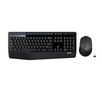 Logitech MK345 Wireless Combo Full-Sized Keyboard with Palm Rest and Comfortable Right-Handed Mouse, 2.4 GHz Wireless USB Receiver, Compatible with PC, Laptop,Black