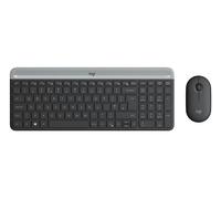 Logitech MK470 Slim Wireless Keyboard and Mouse Combo Graphite - Nordic QWERTY