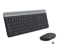Logitech MK470 Slim Wireless Keyboard & Mouse Combo - QWERTY UK, 2.4GHz USB, Quiet Typing, Long Battery - Black, New