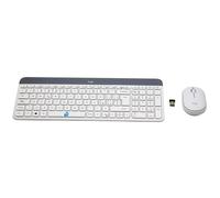 Logitech Mk470 Wireless Wifi Keyboard And Mouse Set Italian Layout White