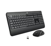 Logitech MK540 Advanced Wireless Keyboard and Mouse Combo for Windows, 2.4 GHz Unifying USB-Receiver, Multimedia Hotkeys, 3-Year Battery Life, for PC, Laptop, QWERTY UK English Layout - Black