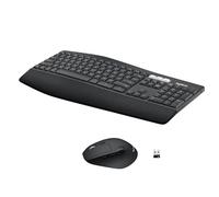 Logitech MK850 Multi-Device Wireless Keyboard And Mouse Combo, 2.4GHz Wireless And Bluetooth, Curved Keyframe & Wireless Mouse, 12 Programmable Keys, 3-Year Battery Life, PC/Mac, QWERTY UK Layout