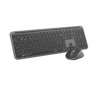 Logitech MK950 Signature Slim Wireless Keyboard and Mouse Combo, Sleek Design, Quiet Typing and Clicking, Switch Across Three Devices, Bluetooth, Multi-OS, Windows and Mac, QWERTY UK Layout - Graphite