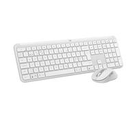 Logitech MK950 Signature Slim Wireless Keyboard and Mouse Combo - White, QWERTY Pan Nordic Layout