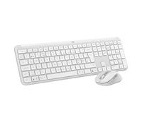 Logitech MK950 Signature Slim Wireless Keyboard and Mouse Combo - White, QWERTY US International Layout
