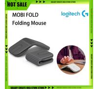 Logitech MOBI FOLD Wireless Bluetooth 5.3 Folding Mouse Ultra Portable Adaptive Touch Scrolling Ergonomic Gaming Mouse Window black