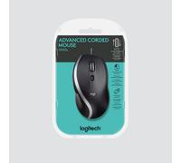 Logitech Mouse M500s Advanced Corded Black