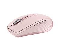 Logitech MX Anywhere 3 Compact Performance Mouse - Wireless, Magnetic Scrolling, Ergonomic, 4000DPI Sensor, Custom Buttons, USB-C, Bluetooth, Apple Mac, iPad, Windows PC, Linux, Chrome - ROSE
