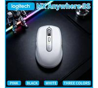Logitech MX Anywhere 3S Office Mouse - 8000 DPI, MagSpeed Scroll, Silent Click, USB-C Quick Charge, Anti-Slip Grip MX Anywhere 3S-white