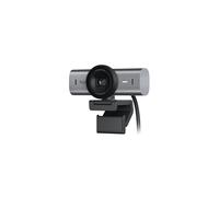 Logitech MX Brio UHD 4K webcam with AI image enhancement and two beamforming microphones for noise cancellation