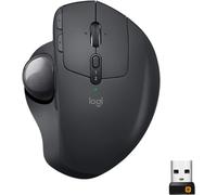 Logitech MX Ergo Wireless Trackball Mouse, Bluetooth Or 2.4GHz with Unifying USB-Receiver, Adjustable Trackball Angle, Precision Scroll-Wheel, 910-005179 - Black (Graphite)
