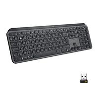 Logitech MX Keys Advanced Illuminated Wireless Keyboard | Bluetooth, Tactile Responsive Typing, Backlit Keys, USB-C, PC/Mac/Linux/IOS/Android, QWERTY UK Layout - Graphite Black