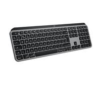 Logitech MX Keys Advanced Wireless Illuminated Keyboard for Mac, Tactile Responsive Typing, Backlit LED Keys, Bluetooth, USB-C, 10 Day Battery, Apple macOS, Metal Build, QWERTY UK English Layout, Grey