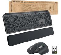Logitech MX Keys Combo Gen 2 Keyboard Mouse for Business Palm Rest MX Master 3S