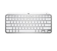 Logitech MX Keys Mini Minimalist Wireless Illuminated Keyboard, Compact, Bluetooth, Backlit, USB-C, Compatible with Apple macOS, iOS, Windows, Linux, Android, Metal Build - Pale Gray