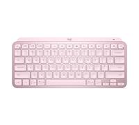Logitech MX Keys Mini Minimalist Wireless Illuminated Keyboard, Compact, Bluetooth, Backlit, USB-C, Compatible with Apple macOS, iOS, Windows, Linux, Android, Metal Build - Rose
